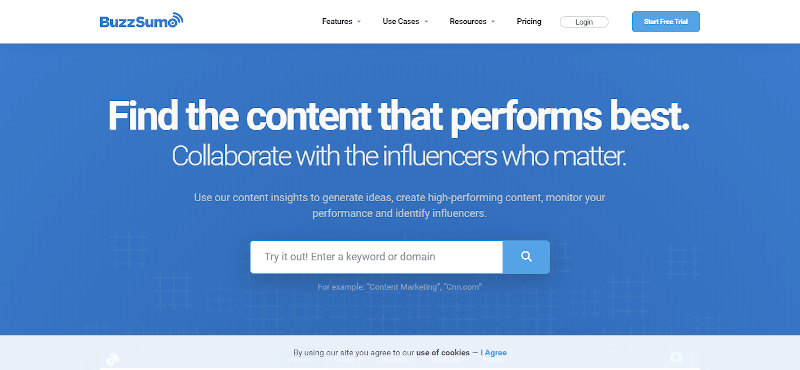 BuzzSumo-content discovery tool