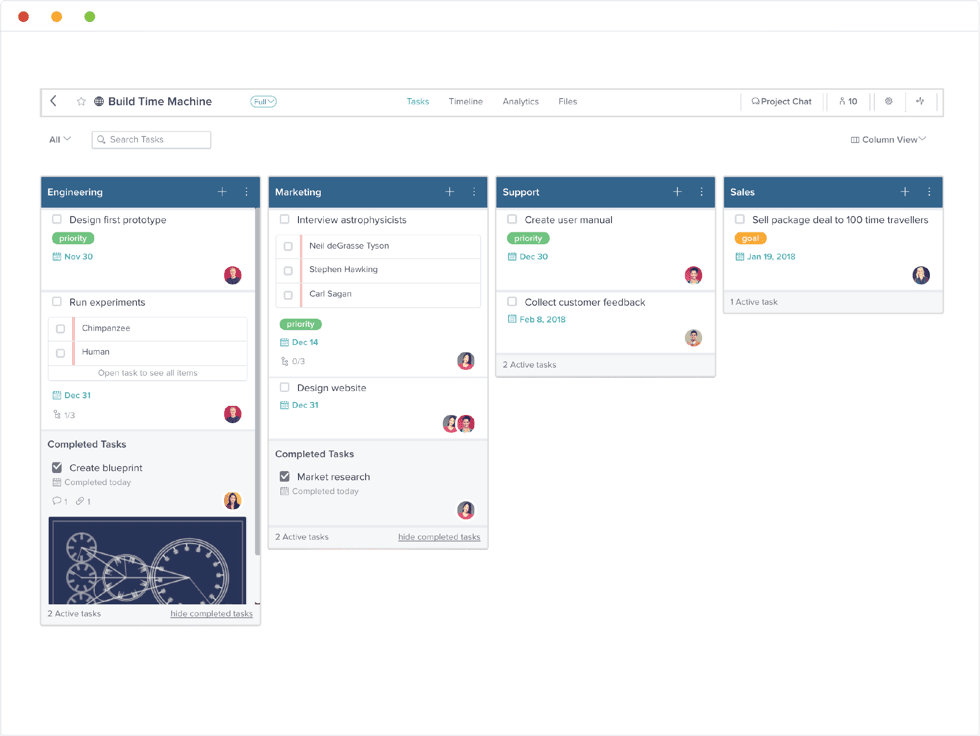 Taskworld Kanban View