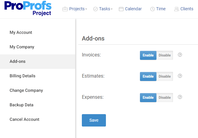 Budgeting feature in Project Tool