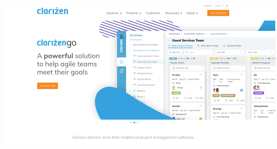 Clarizen is one of the best visual project management tools