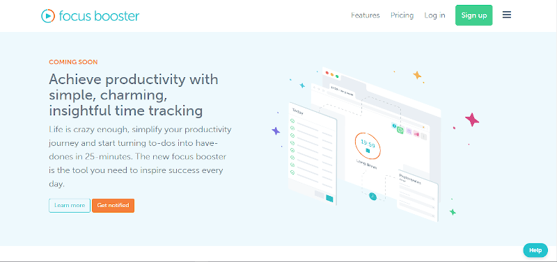 Focus booster productivity tracking tool