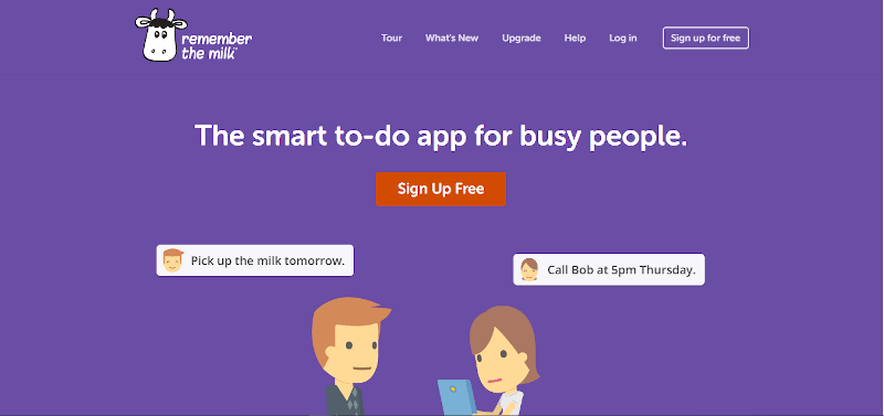 Remember The Milk time management tool