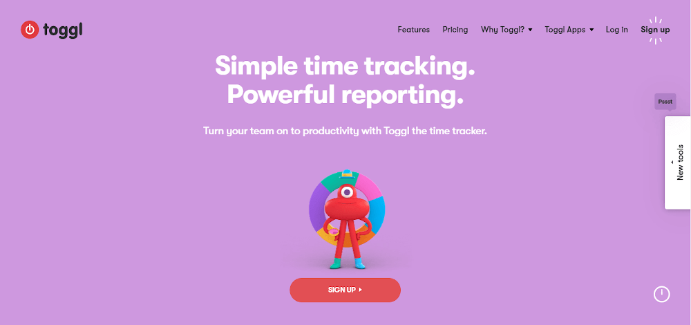 Toggl track is time management software 