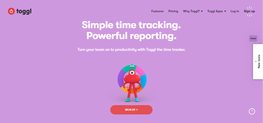 Toggl track is time management software