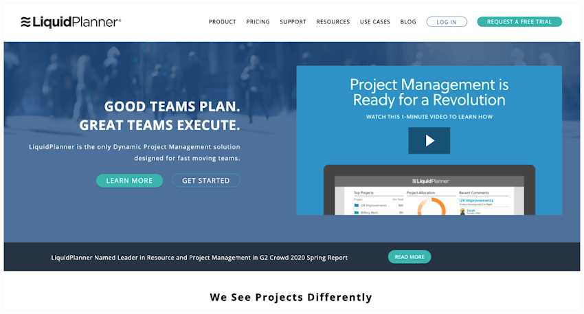 LiquidPlanner is software for visual project management
