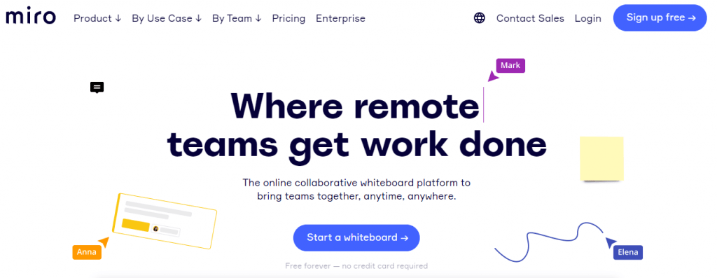 Miro- best tool for remote teams