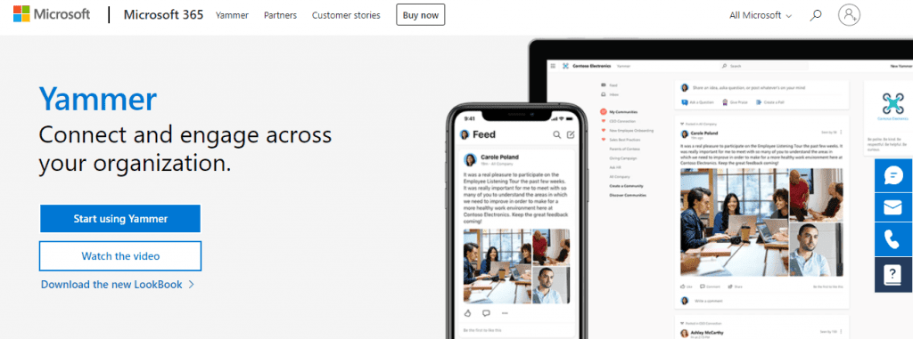 Yammer- Best Team Management Tool