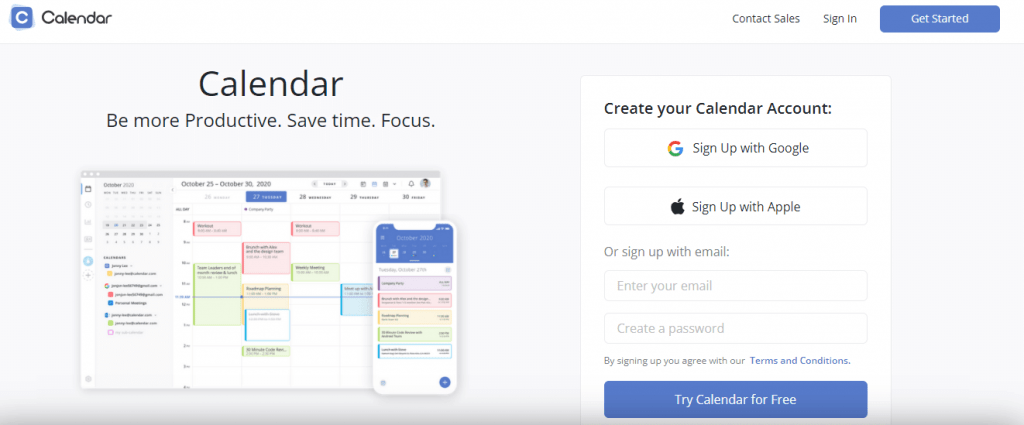 Calendar- best business productivity tool
