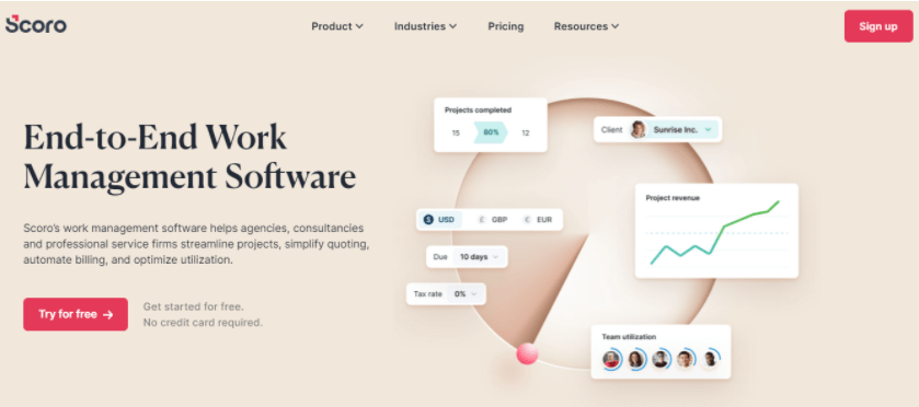 Scoro- robust business management software