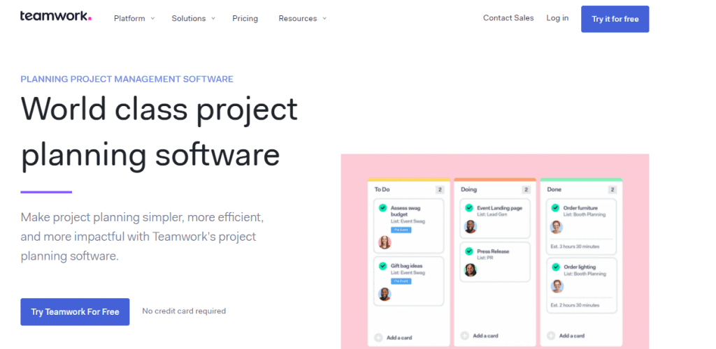 Teamwork- Best Productivity Tool
