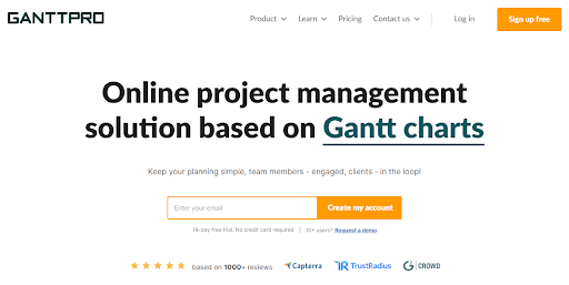 Ganttpro is another gantt chart tool
