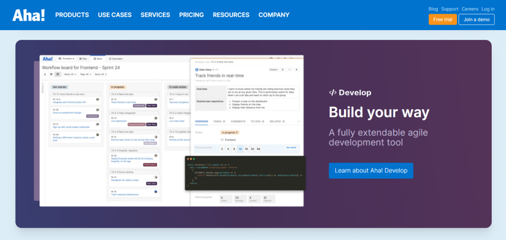 Aha is product management software