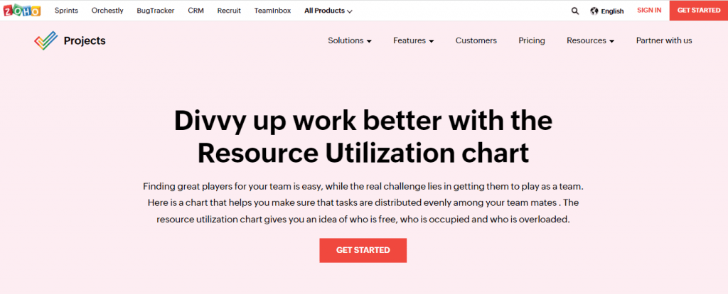 Zojo projects is a resource planning tool