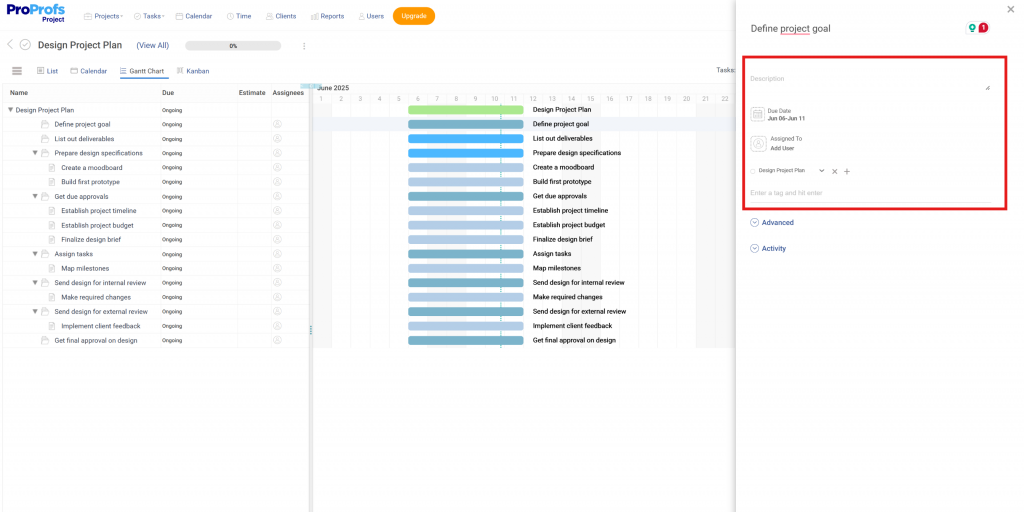 Organize Each Task