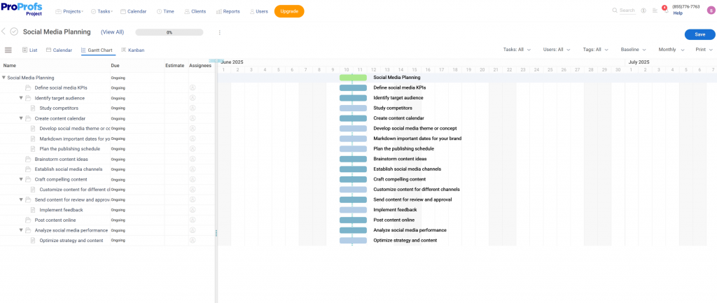 Social Media Planning Templat