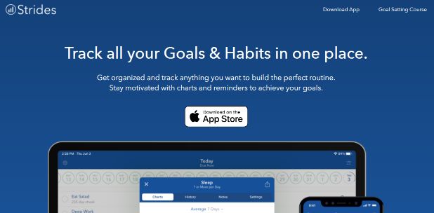 Strides is goal tracking app