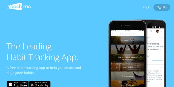 Coach.me is a habit tracking app