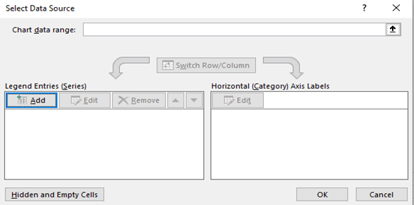 Horizontal Axis Labels that will display task names