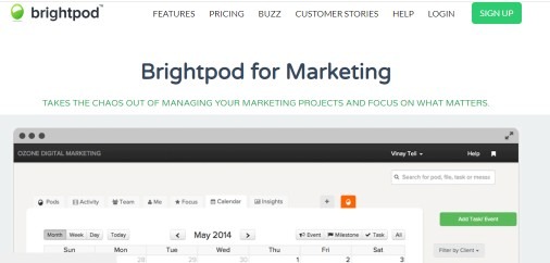 Brightpod is one of the best marketing project management software