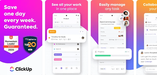 ClickUp is another project management app