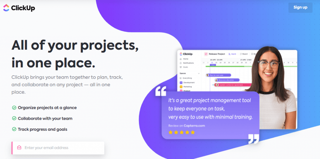 ClickUp is a best collaborative project management software