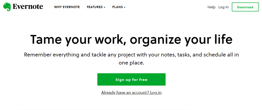 Evernote is a collaboration and sharing tool