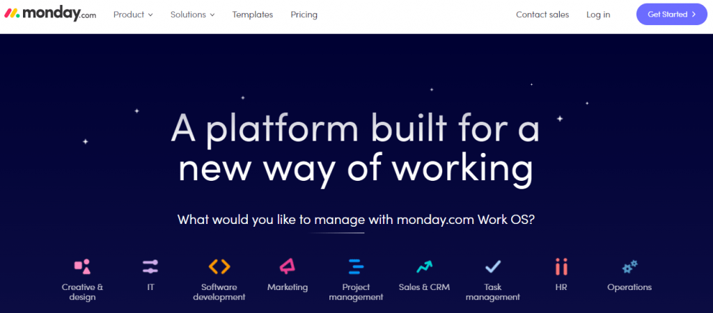 Monday is an alternative to asana