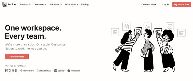 Notion is a real time collaboration tool