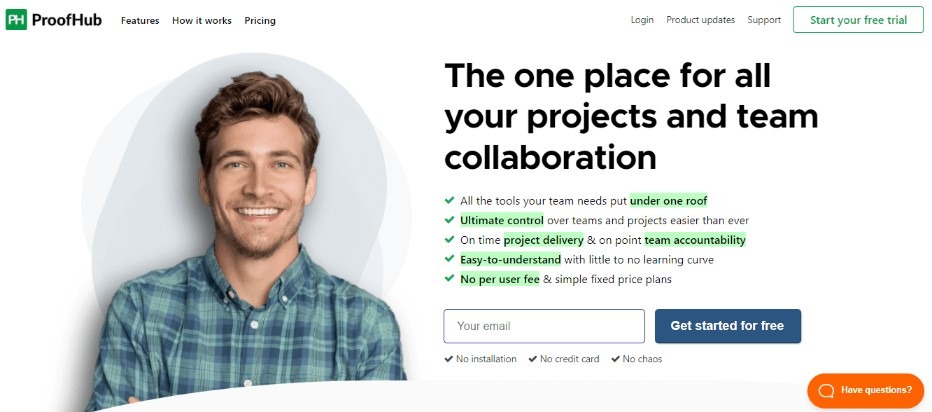 Proofhub is best free software for project management