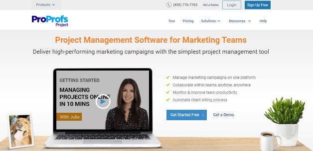 Proprofs project is a marketing project management tool
