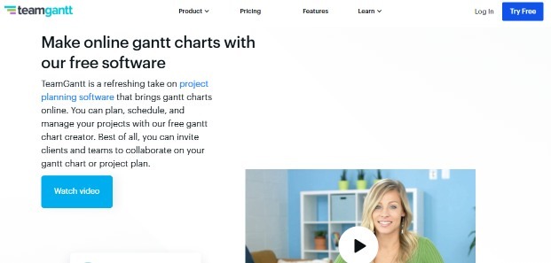 Teamgantt is online gantt chart software