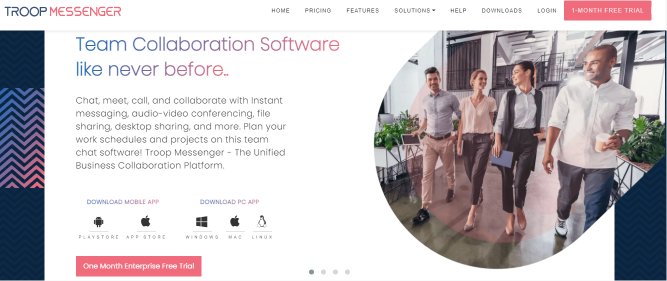Troopmessanger is a online collaboration tool
