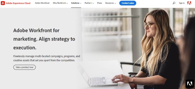 Workfront is project manager software for digital marketing agency