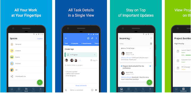 Wrike is one of the best project management app for android tablet