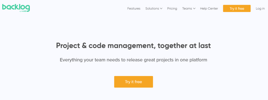 Backlog works similar like jira