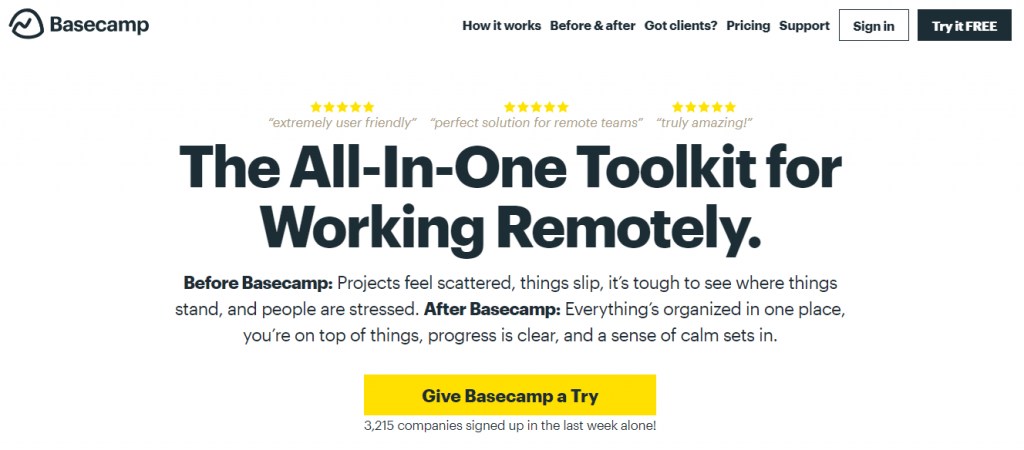 Basecamp is collaborative jira like tool