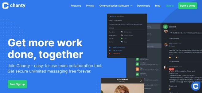 Chanty is best in managing tasks