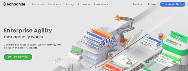 Kanbanize is a kanban project management tool