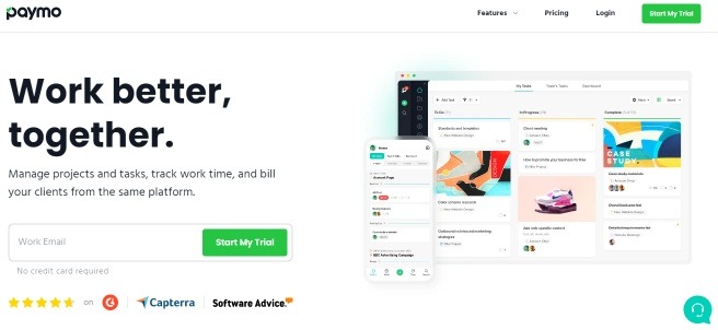 Paymo is a project management tool for small business