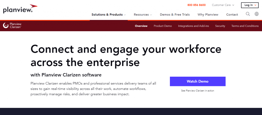 Plaview from Clarizen is loaded with features for project management