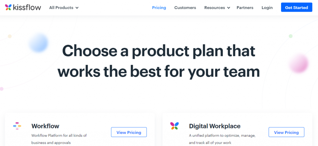 Kissflow helps track workflow