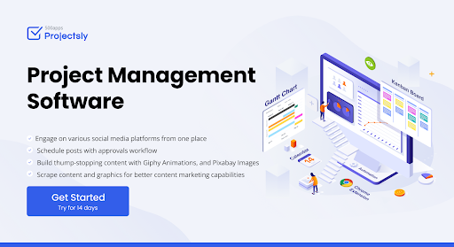 Projectsly is a project management software for creative teams