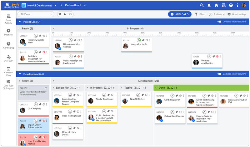 SwiftKanban is a kanban board software