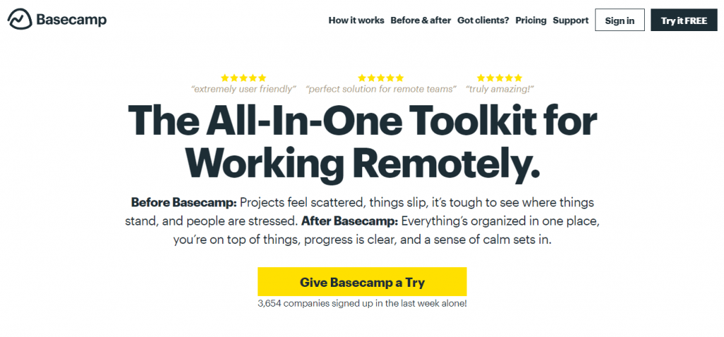 Basecamp is another alternative to wrike