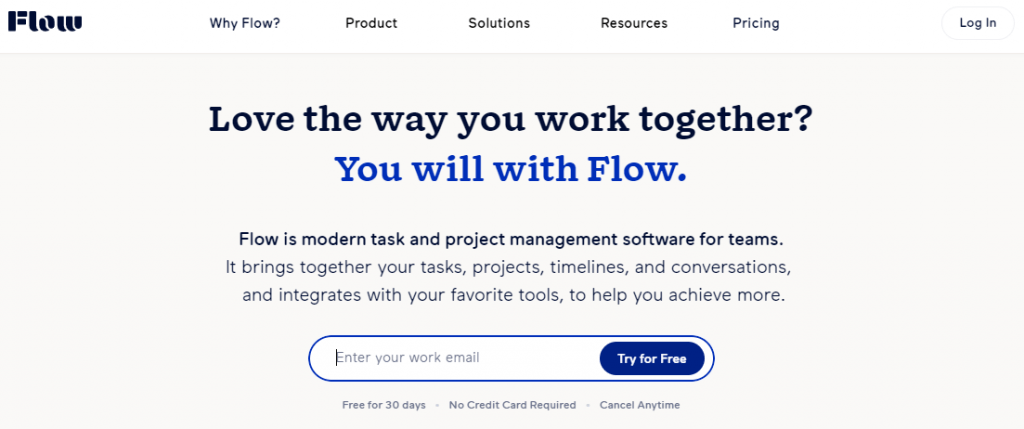Flow is a project management software just like wrike