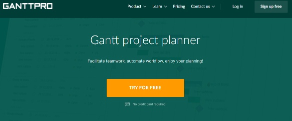 Ganttpro is a simple project planning tool
