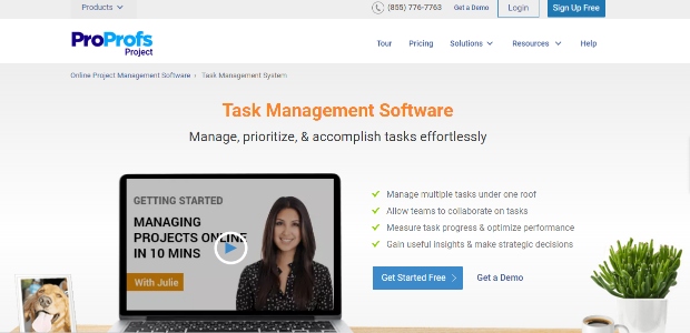 Proprofs project is a personal task management software