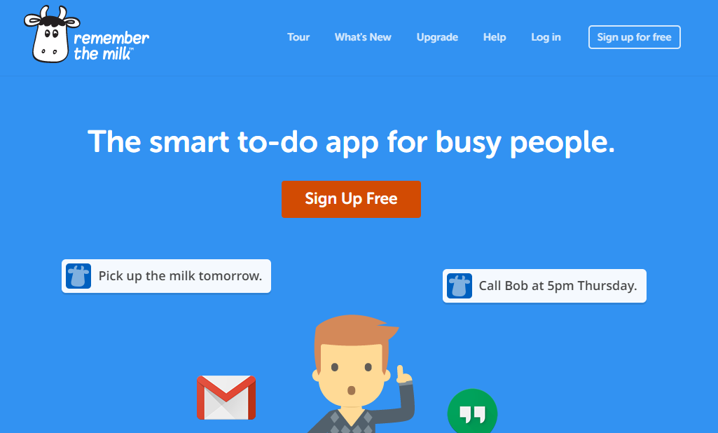 Remember the milk is personal project tracker