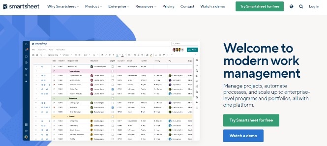 Smartsheet is another wrike alternative