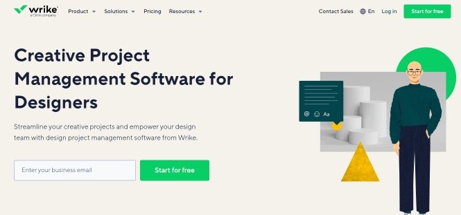 Wrike es un software de gestión de proyectos de diseño web  